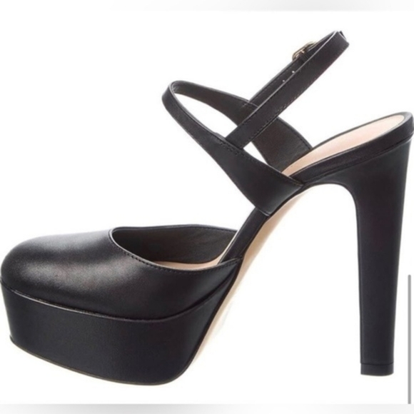 MAKE ANY OFFER NEW Stuart Weitzman Avenue 130mm Black Leather Heels Sz 11 - Picture 4 of 9